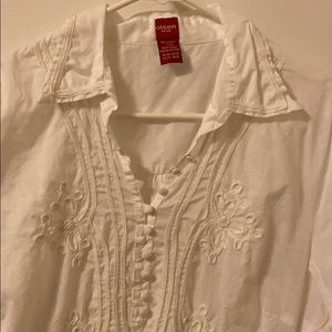 Olsen 100% Cotton white top